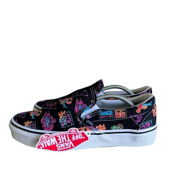 Vans NEW Unisex Classic Market Slip On Shoe Size 9.5 or 8 #201 - Picture 4 of 10